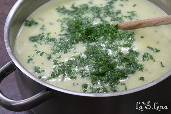 Supă cremă de dovlecei sau zucchini - Pas 12