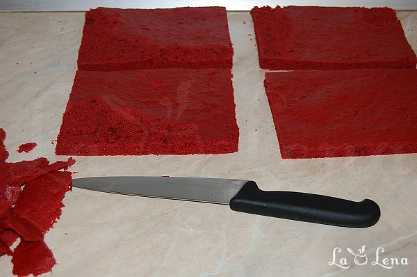 Tort Red Velvet, variantă rapidă - Pas 11