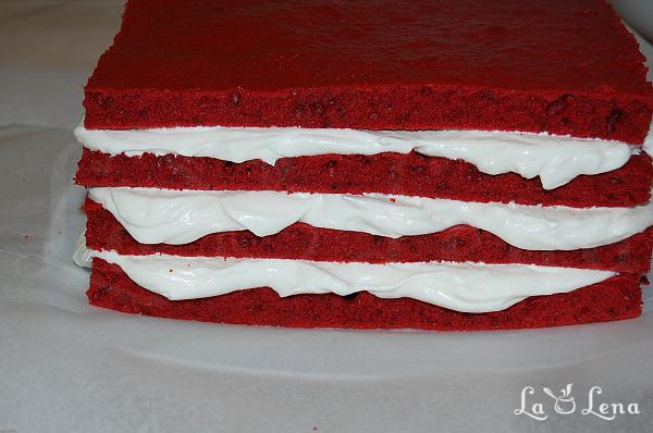 Tort Red Velvet, varianta rapida - Pas 17