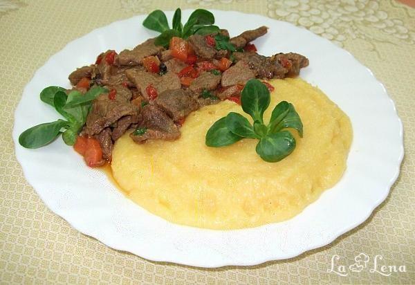 Carne brezata de vita cu legume