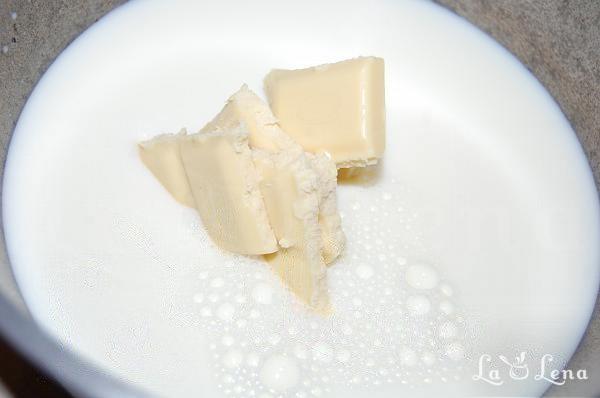 Cremă de lapte cu ciocolată albă - Pas 2