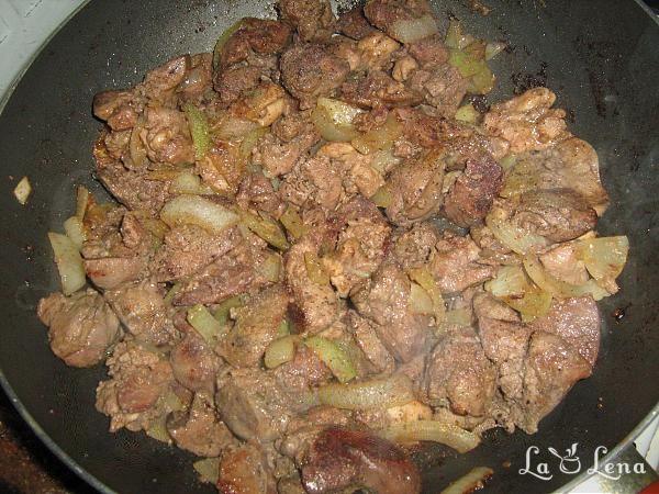 Drob de ficăței de pui - Pas 4