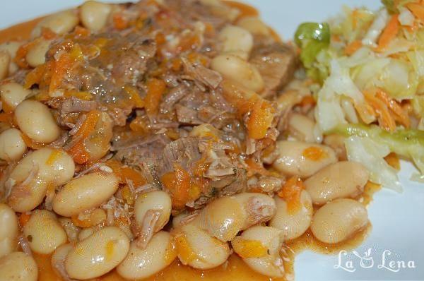 Mâncare de fasole scăzută cu carne de vită și legume - Pas 10