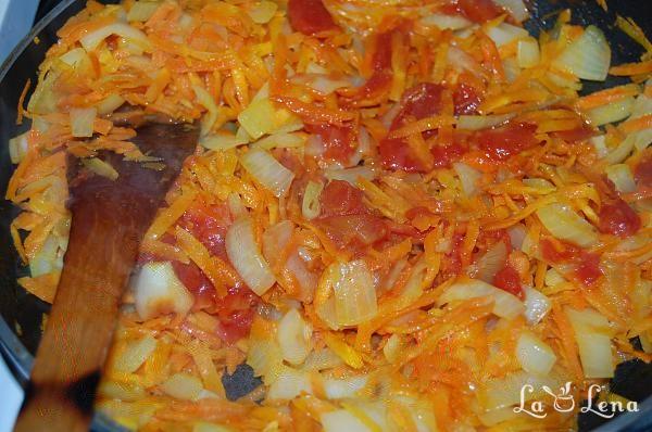 Mâncare de fasole scăzută cu carne de vită și legume - Pas 7
