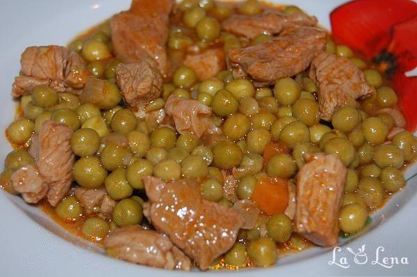 Mancare de mazare cu carne - Pas 9