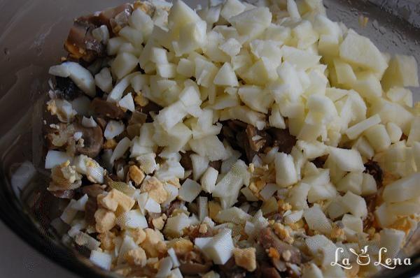 Mini tarte cu salată de ciuperci - Pas 4