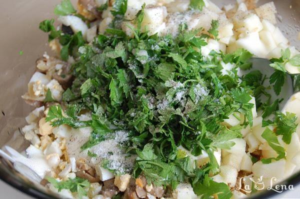 Mini tarte cu salată de ciuperci - Pas 5