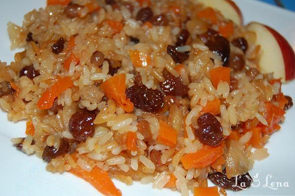 Pilaf dulce cu mere și dovleac