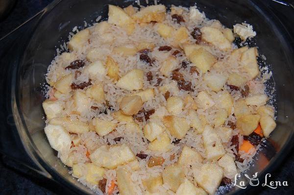 Pilaf dulce cu mere și dovleac - Pas 5