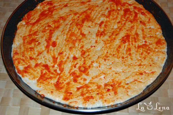 Pizza cu salam uscat si ceapa - Pas 5