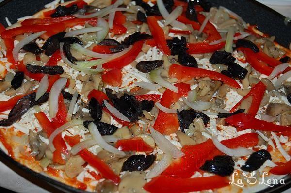 Pizza Vegetariană - Pas 8