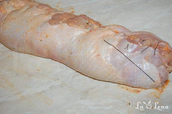 Ruladă regească de pui cu ciuperci - Pas 16