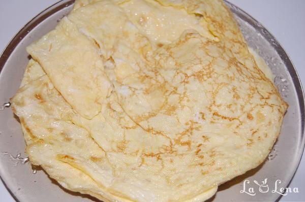 Salată cu piept de pui, omletă și porumb - Pas 5