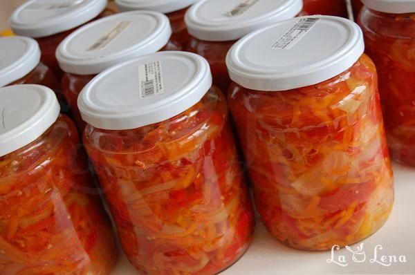 Salată de legume pentru iarnă (la borcan) - Pas 10