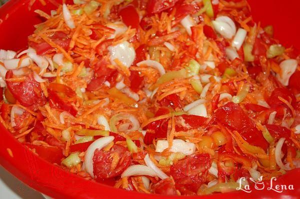 Salată de legume pentru iarnă (la borcan) - Pas 5