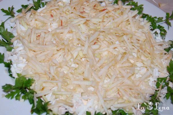 Salată de pui cu struguri și cașcaval - Pas 3