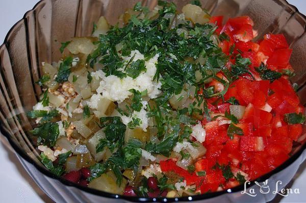 Salată "Mazurka" - Pas 4