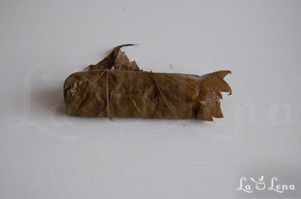 Sarmale cu ciuperci în frunză de vie - Pas 9