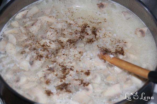 Supa de pui cu cascaval si ciuperci - Pas 9
