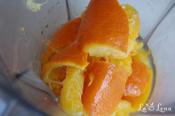 Triunghiuri cu ovaz, mere si portocale - Pas 3